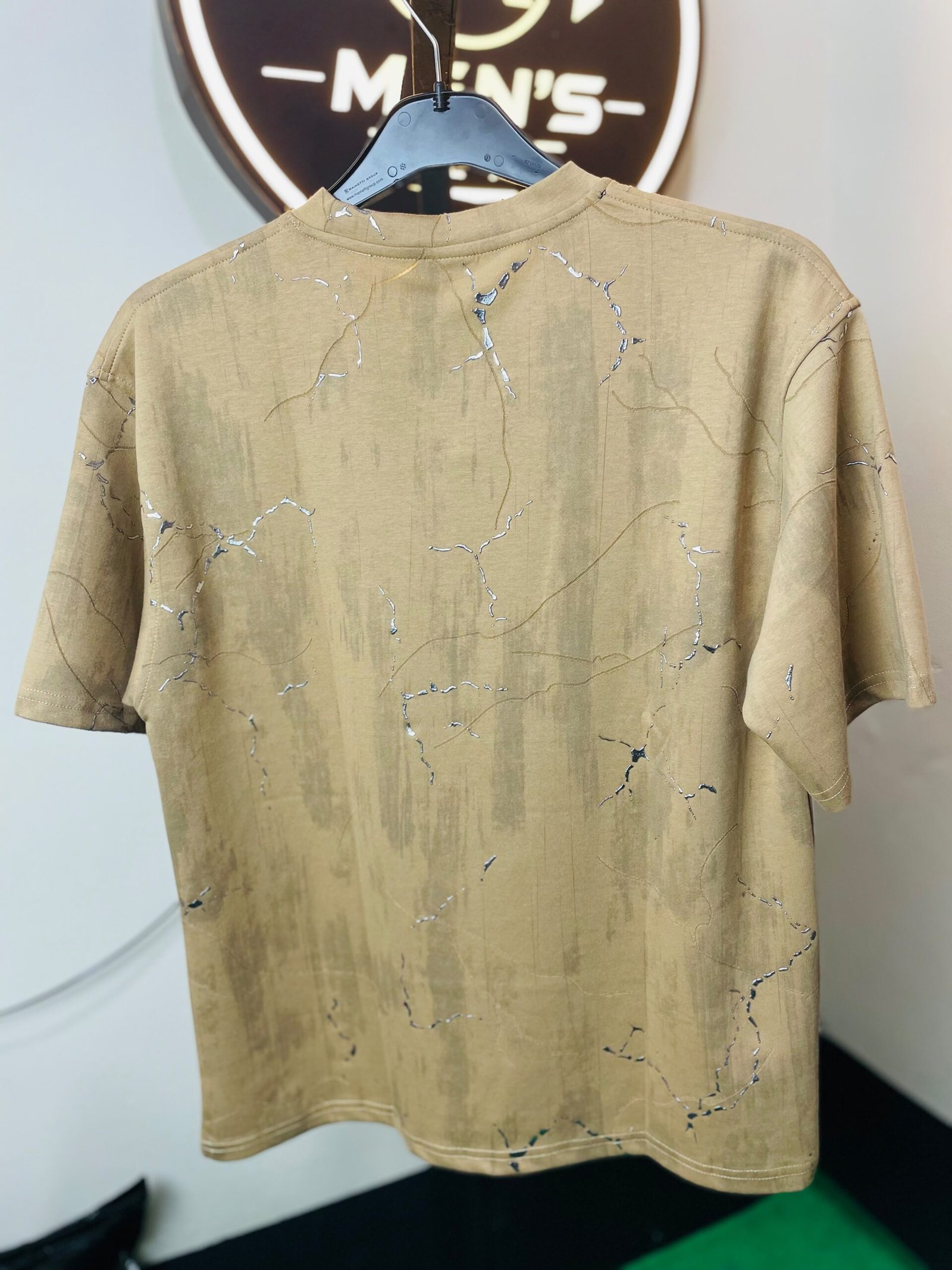 Marble print Drop Shoulder T-Shirt - Image 3