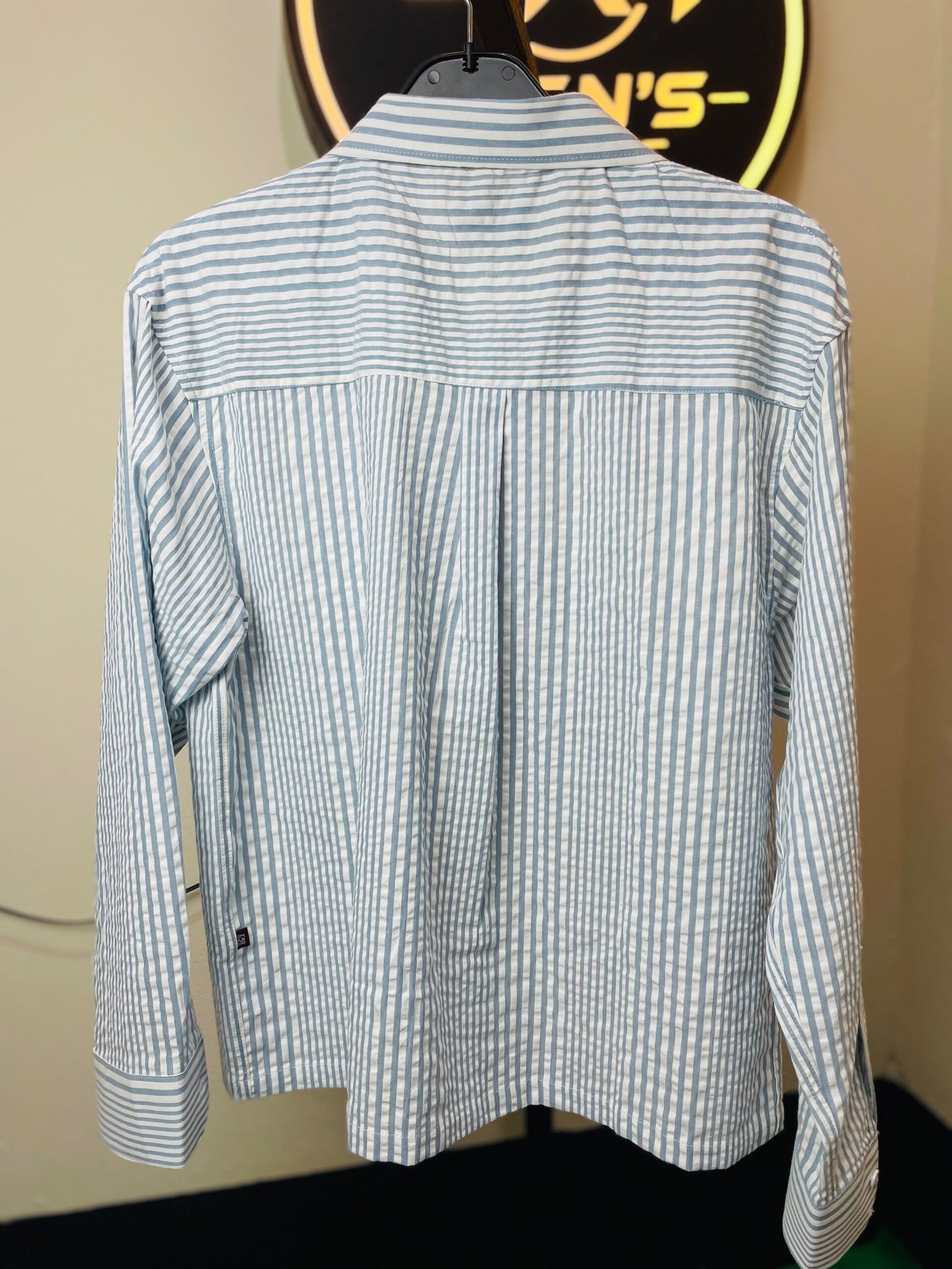 Sky Blue Striped Shirt - Image 3