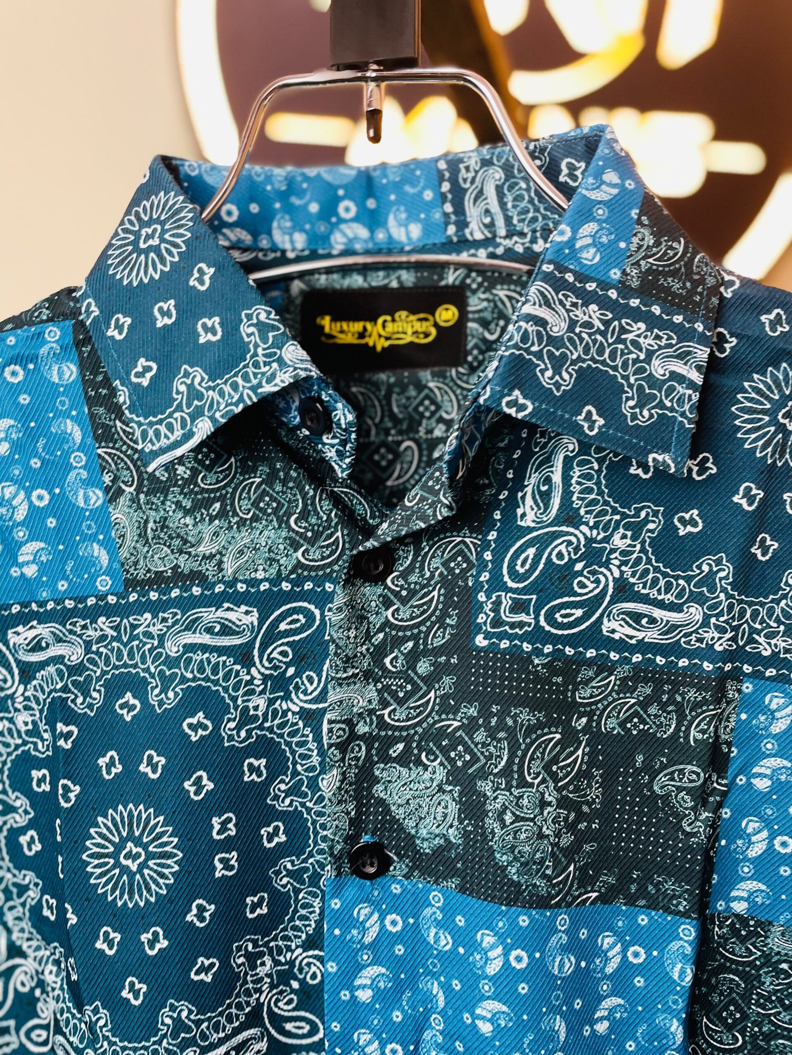 Blue Print Casual Shirt - Image 4