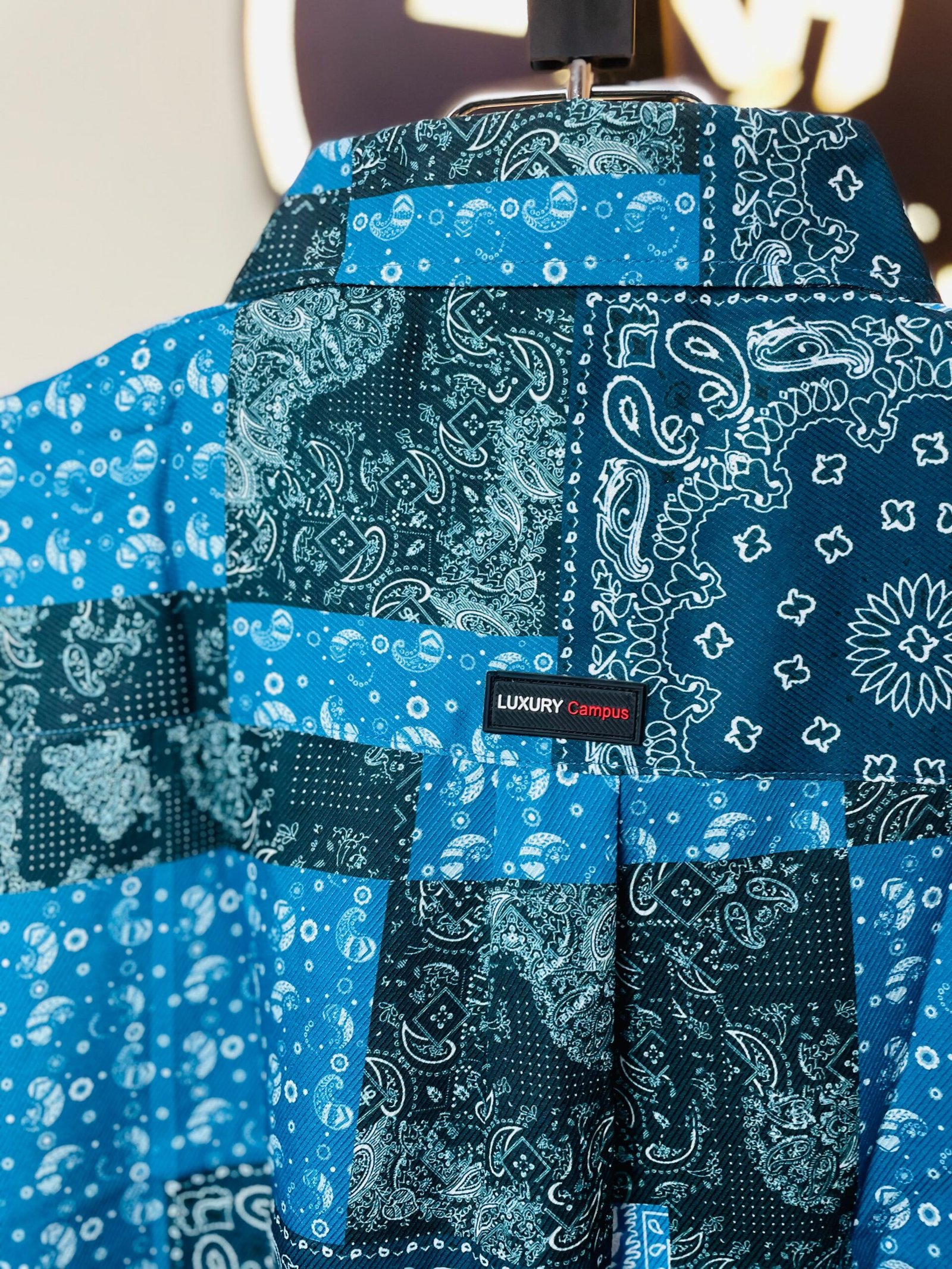 Blue Print Casual Shirt - Image 3