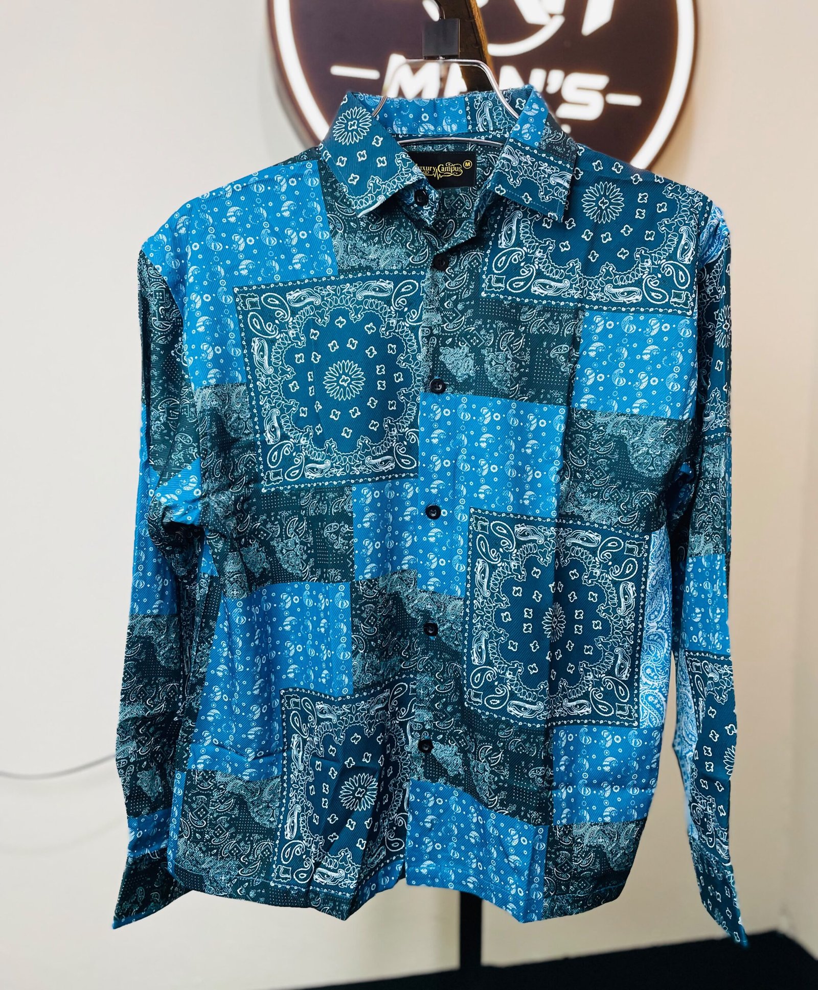 Blue Print Casual Shirt