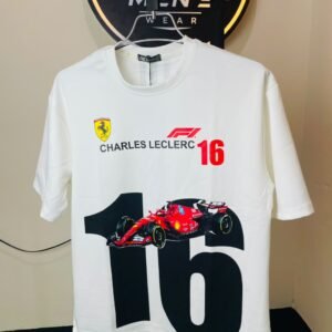 Ferrari Charles Leclerc 16 Formula 1 Oversized T-Shirt