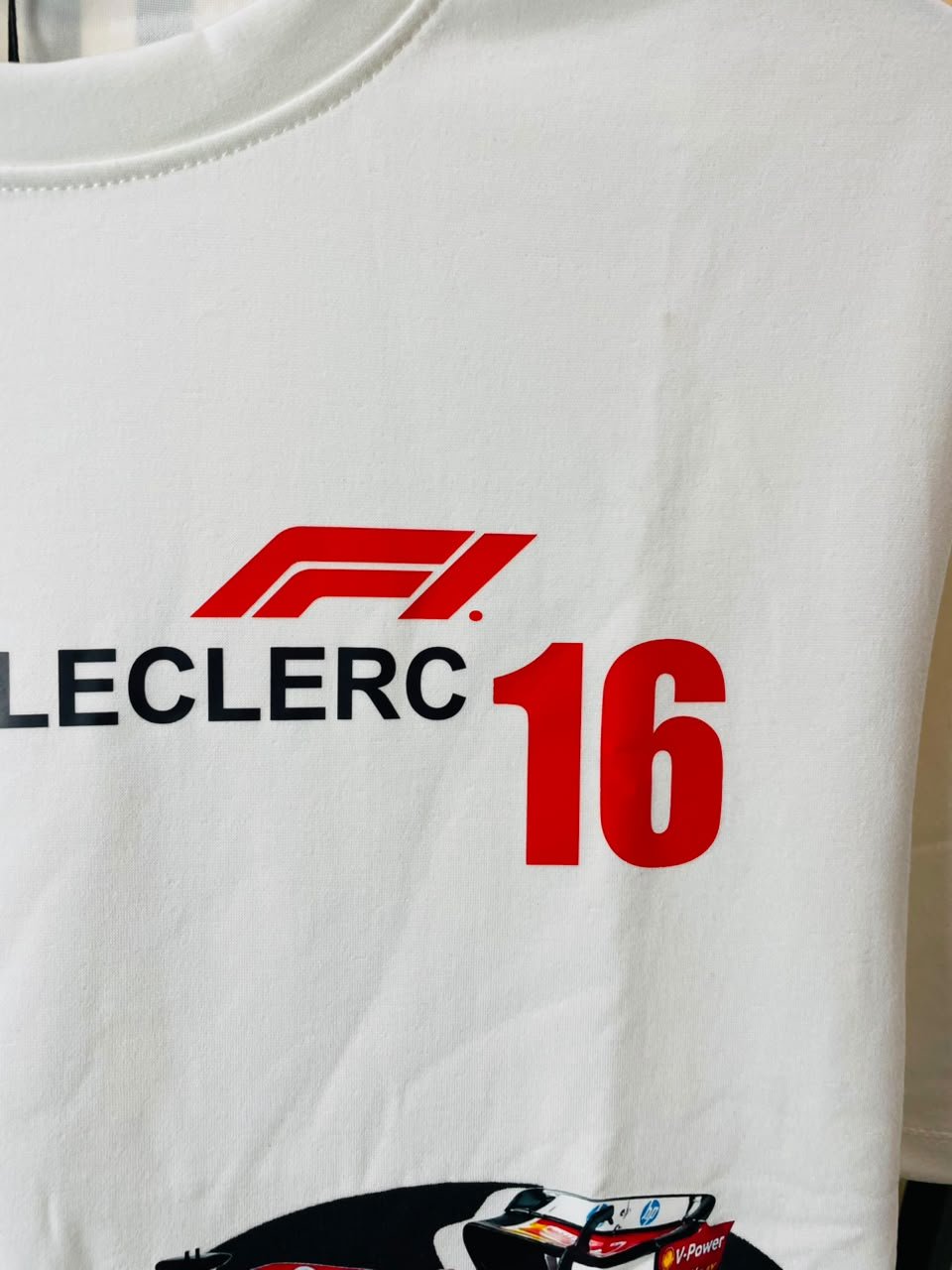Ferrari Charles Leclerc 16 Formula 1 Oversized T-Shirt - Image 3